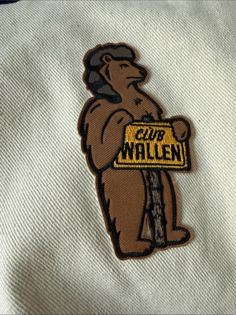 Morgan Wallen Natural Canvas Duffle Bag